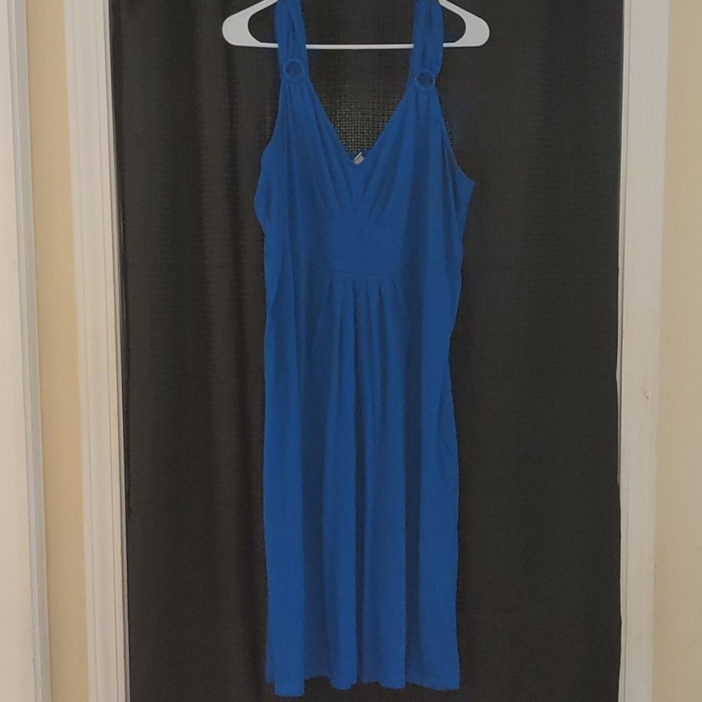 Blue Knit Dress